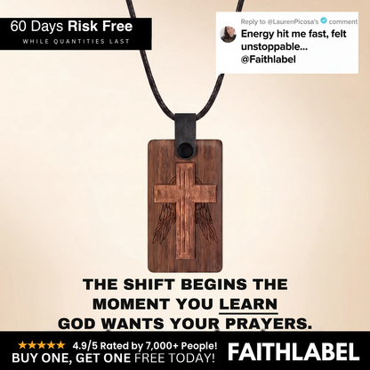 The Promise Cross — 4.9/5 rated by 7,000+ believers · 60 Days Risk Free