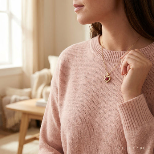 Call Her Blessed - MOM Birthstone Necklace